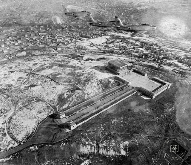 Ankara Anıtkabir Construction Air View / 1953