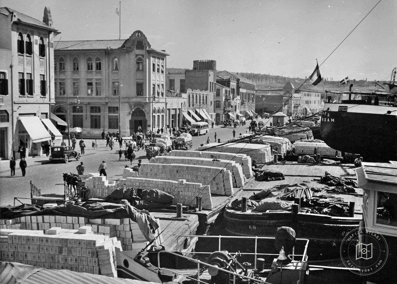 1940′larda İzmir Harbour