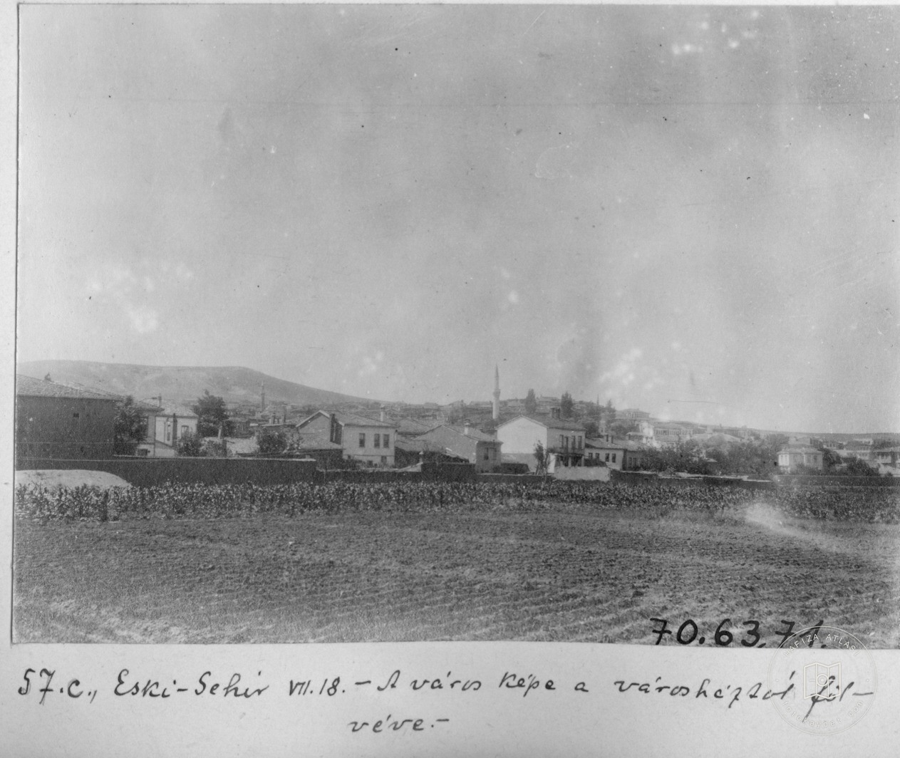 Eskişehir Belediye Binası'ndan Şehrin Görünümü / 1914