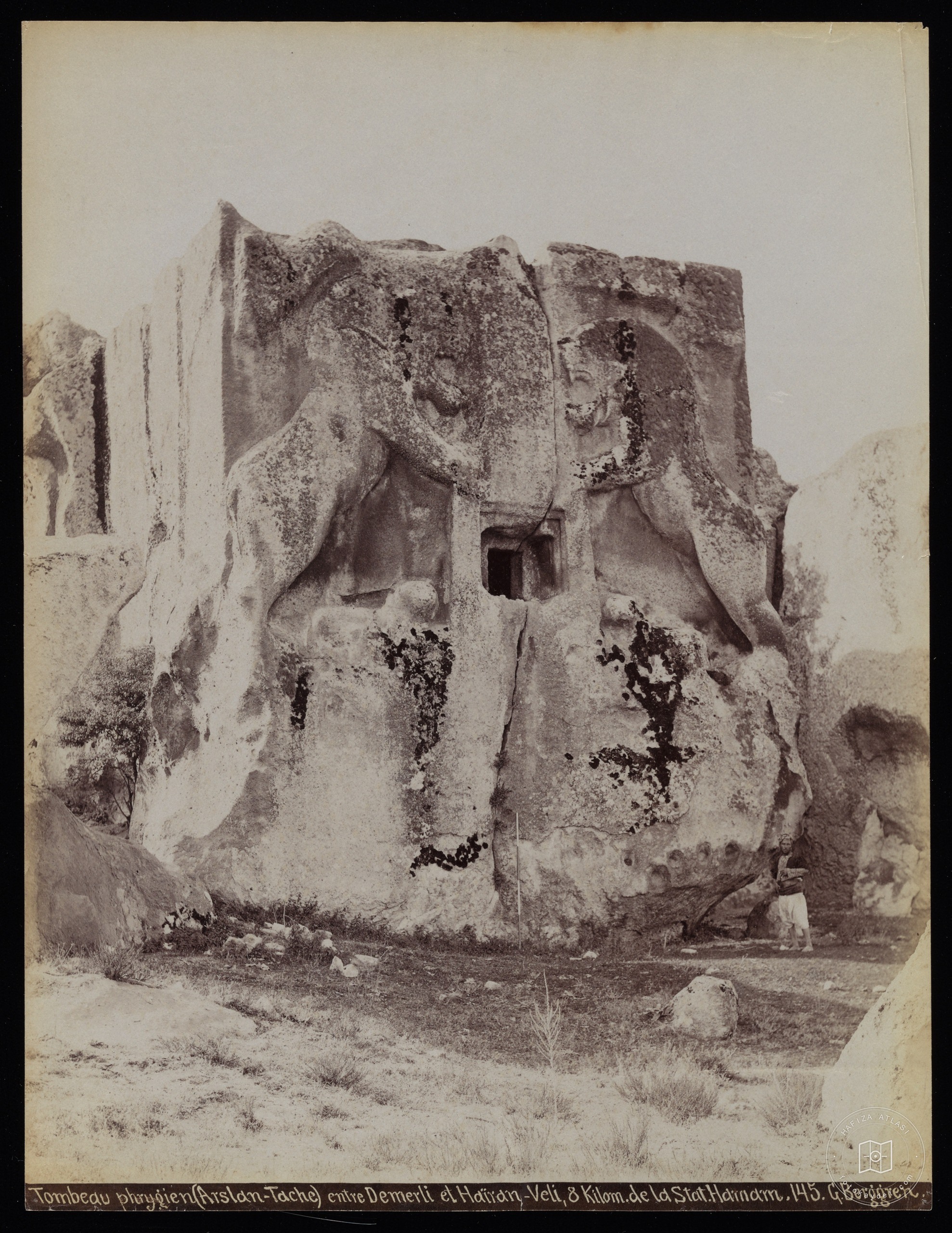 Yazılıkaya Lionkaya Monument / Eskişehir / 1870s / Guillaume Berggren Photo