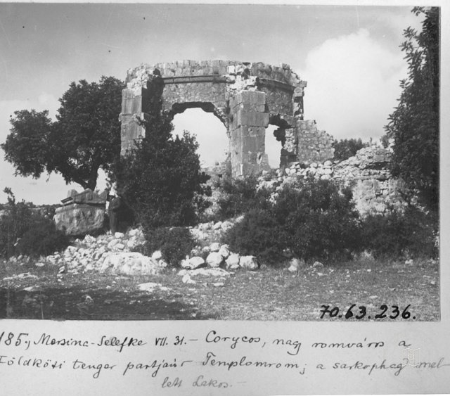 Temple and Lahit in the Ancient City of Korykos, Mersin / 1914