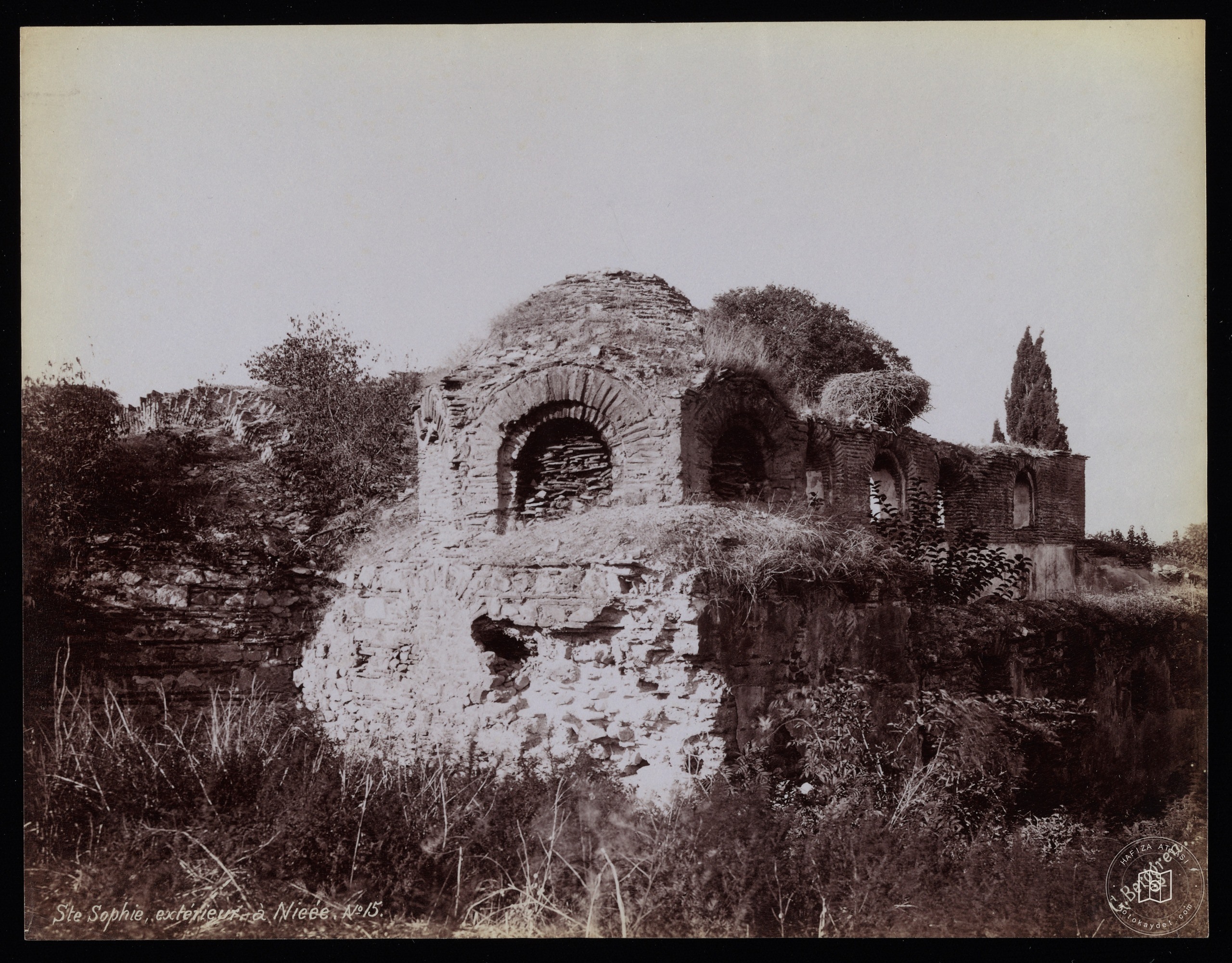 İznik Hagia Sophia / 1870s / G. Berggren Photo