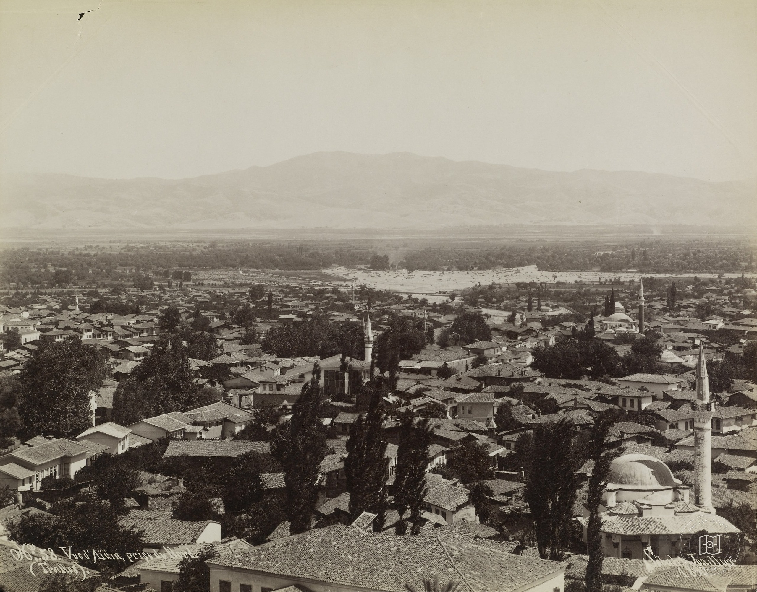 Aydın'ın Kuzeyden Görünümü / Sébah ve Joaillier Fotoğrafı / 1890'lar