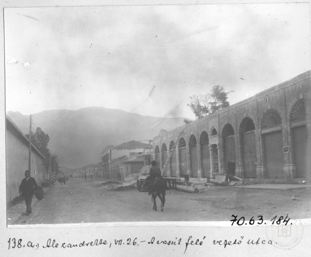 İskenderun on Train Road Giden Street / 1914
