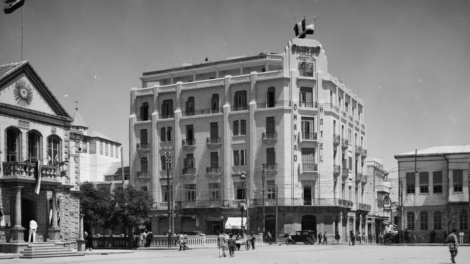 Damascus and environs. Damascus. The Omyad Hotel. Facing the city square