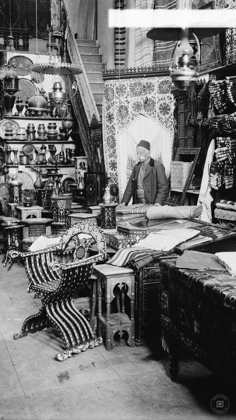 Damascus (Esh-Sham). Shop of Damascus wares