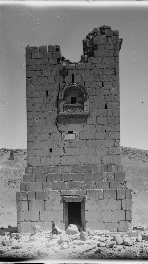 Palmyra. Entrance to the tower tomb of Elahbel