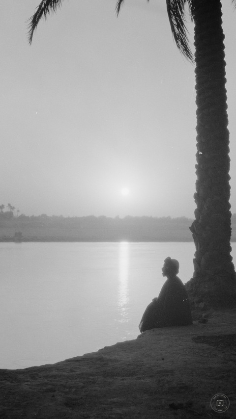 River scenes on the Euphrates taken at Hilla. A reverie on the river's banks