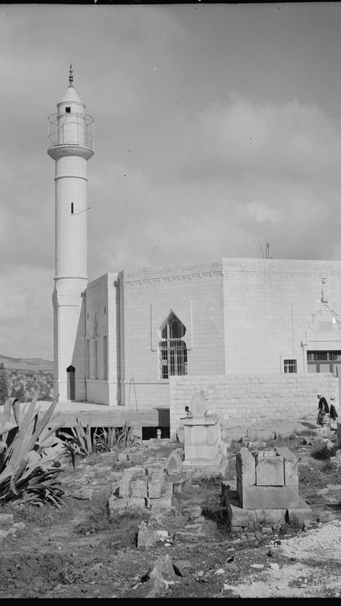 The new mosque exterior. Nablus, main road, Nablus