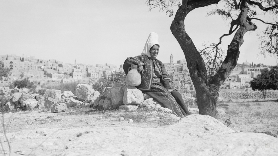 Bethlehem. Bethlehem from the South, close view with Sofie el Khoury